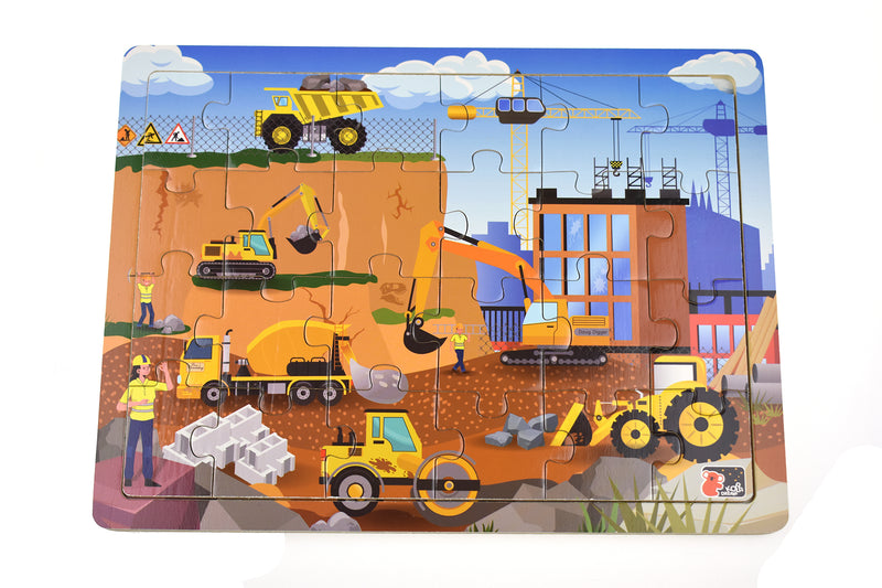 Construction Site Jigsaw Puzzle - 24 piece