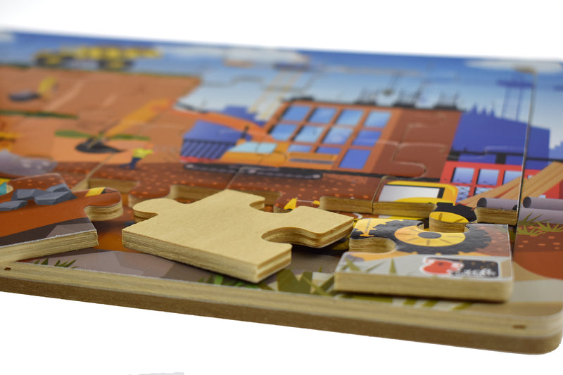 Construction Site Jigsaw Puzzle - 24 piece