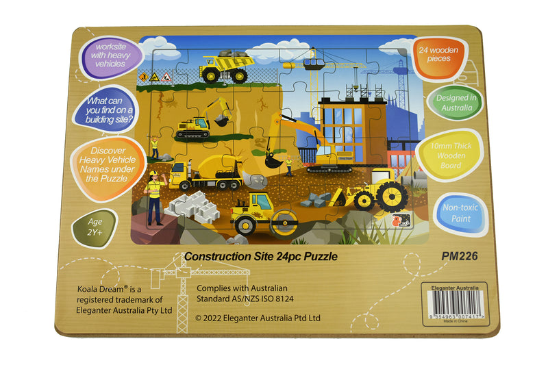 Construction Site Jigsaw Puzzle - 24 piece