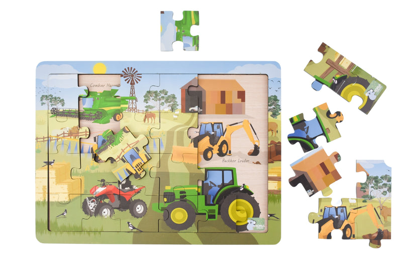 Aussie Farm Vehicles Jigsaw Puzzle - 24 piece