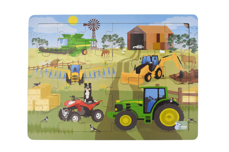 Aussie Farm Vehicles Jigsaw Puzzle - 24 piece