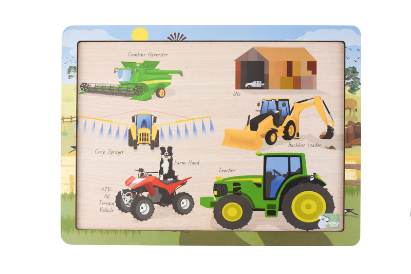 Aussie Farm Vehicles Jigsaw Puzzle - 24 piece