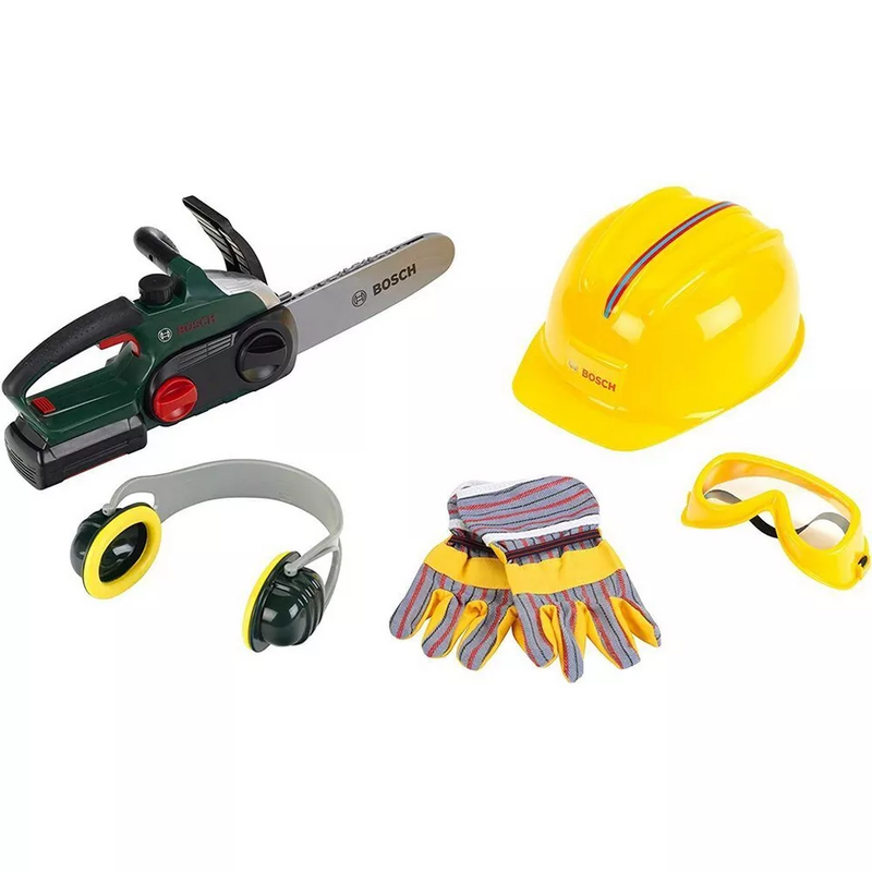 Bosch Chain Saw, Helmet & Accessories