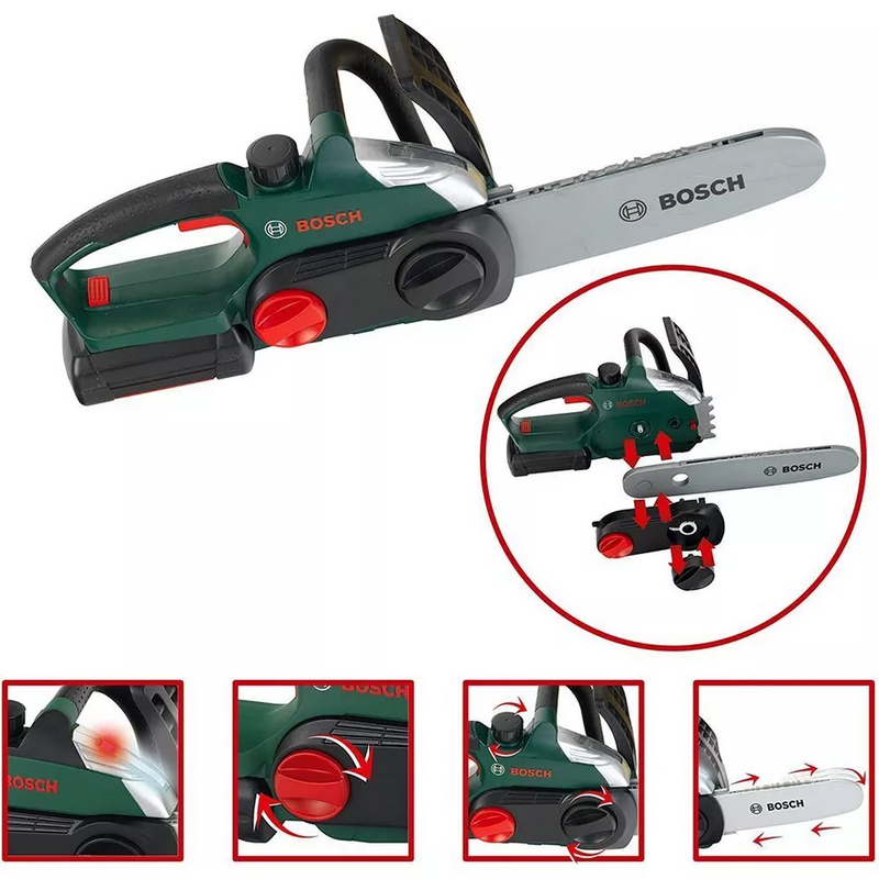 Bosch Chain Saw, Helmet & Accessories