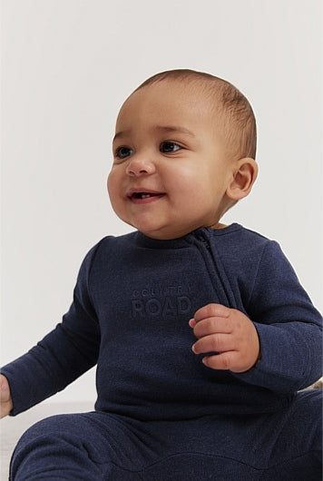 Organically Grown Cotton Heritage Long Sleeve Bodysuit 0-3mths