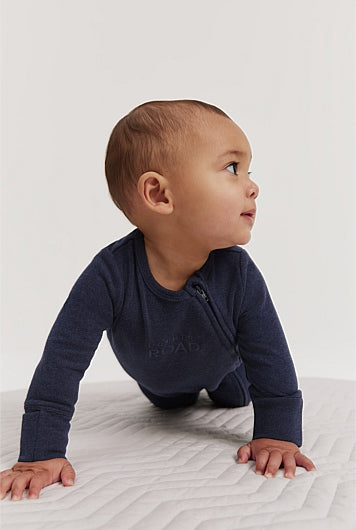 Organically Grown Cotton Heritage Long Sleeve Bodysuit 0-3mths