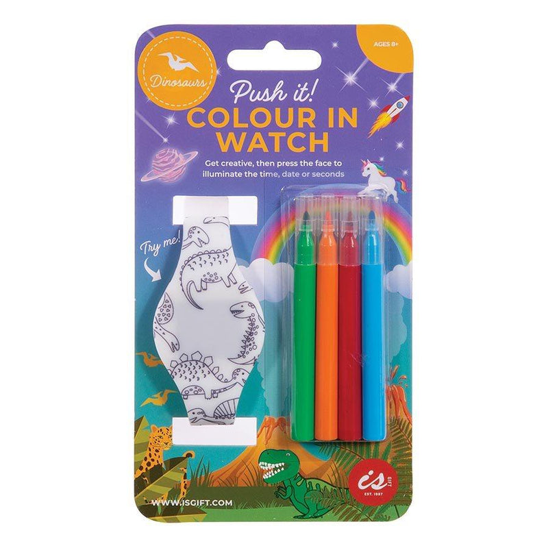 Push It! Colour In LED Watch Jungle