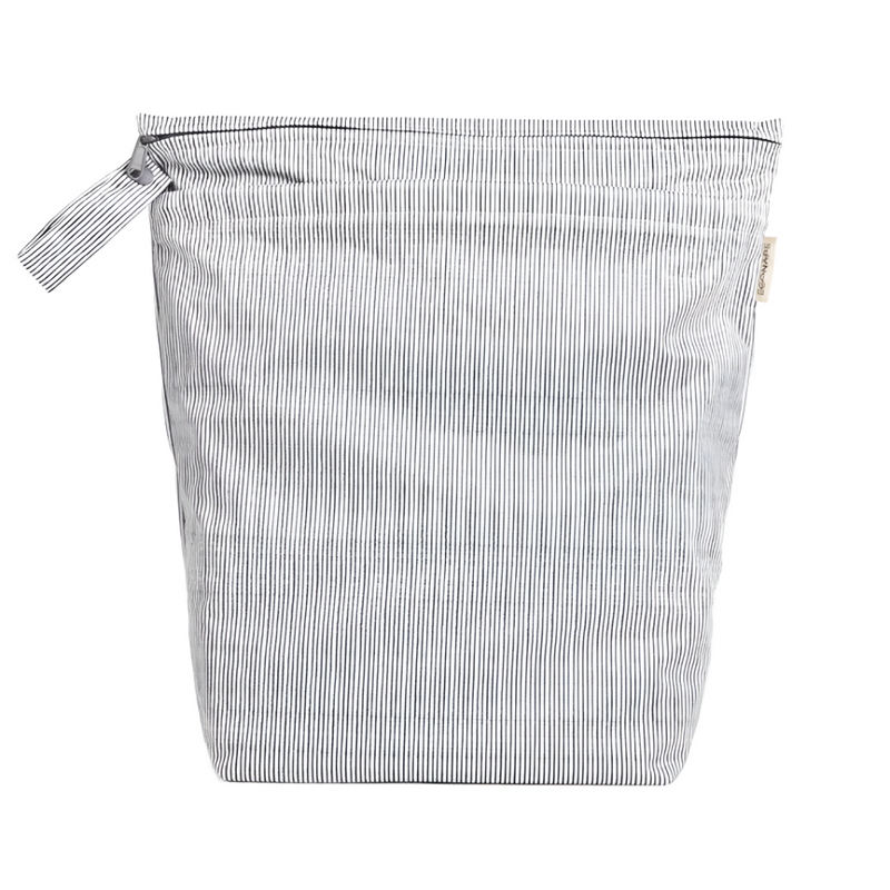 Overnighter Wet Bag | Indigo Pinstripe