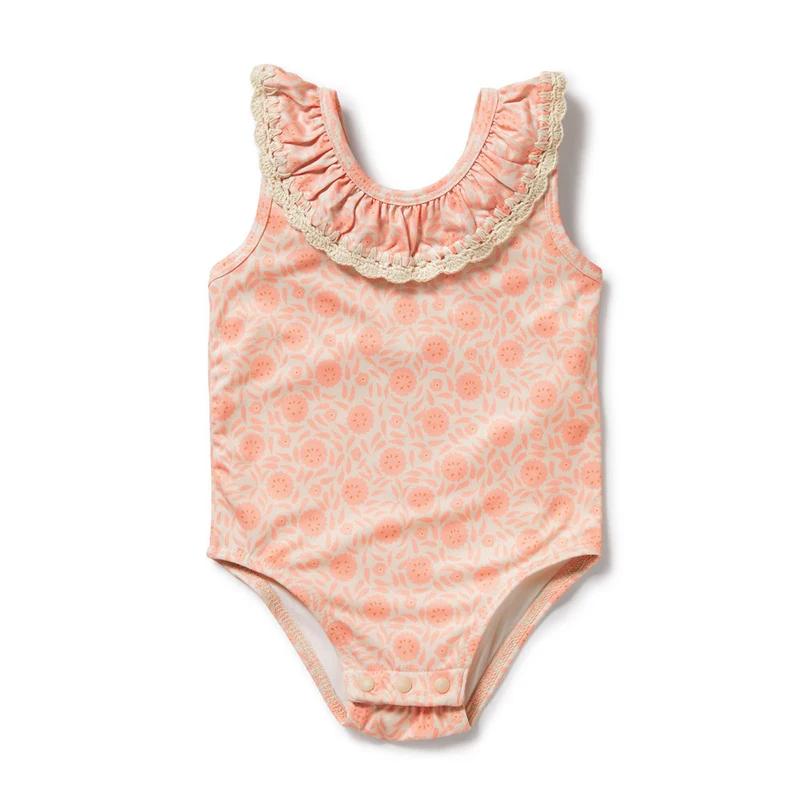 Amelie Floral Crochet Swimsuit - Amelie Floral