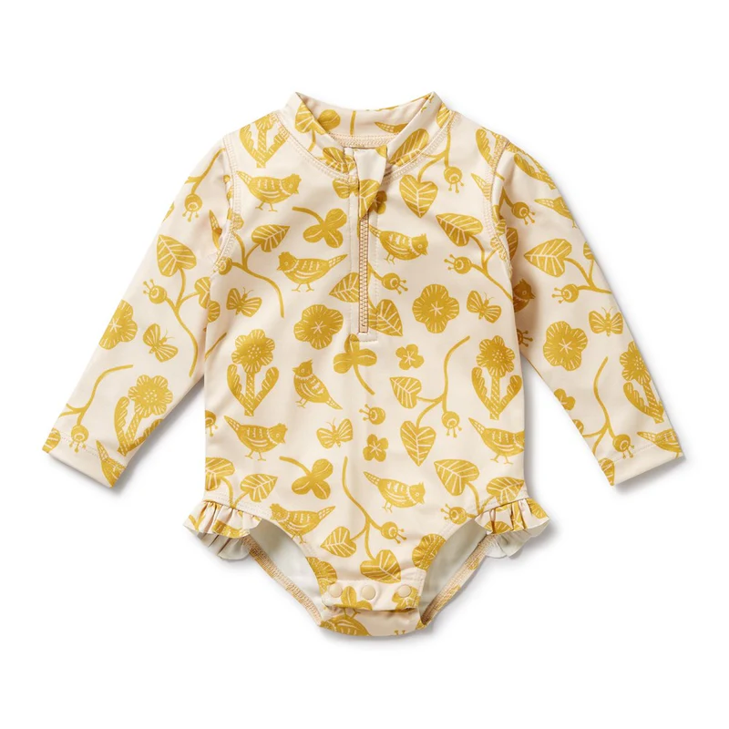 Goldie Floral Long Sleeve Swimsuit - Goldie Floral