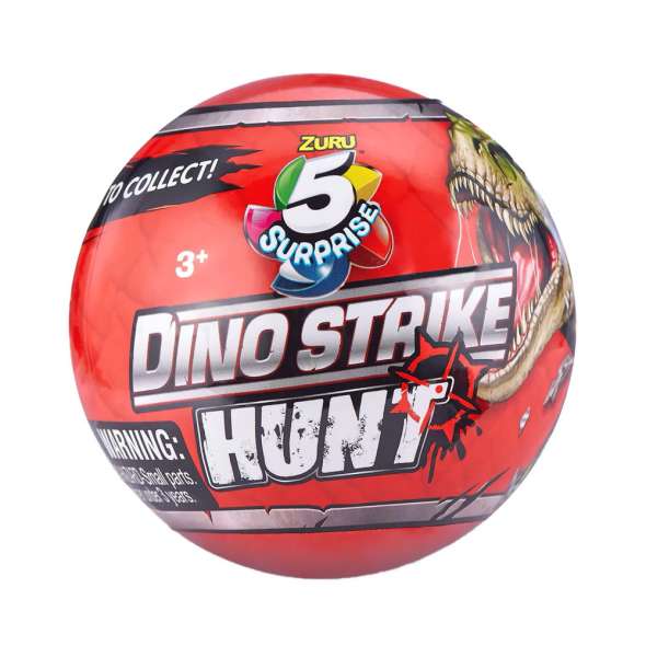 5 Surprise Dino Strike Hunt Mystery Collectible Capsule - Assorted Dino Strike Hunt